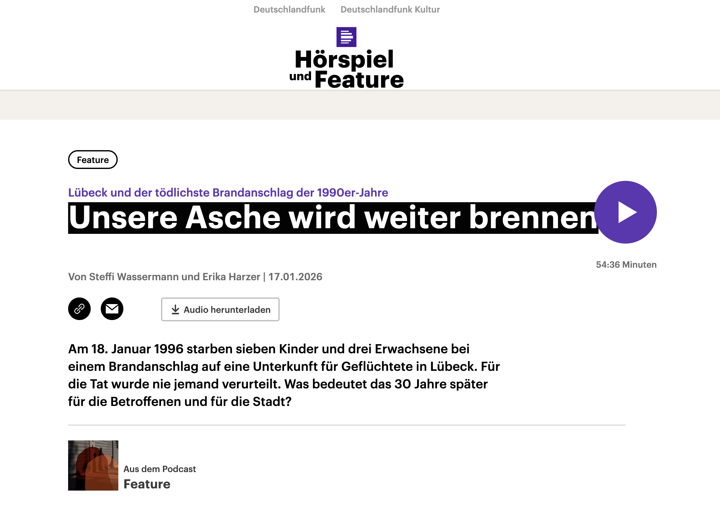 Neues zum Brandanschlag in Lübeck